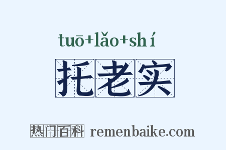 托老实是什么意思的图片